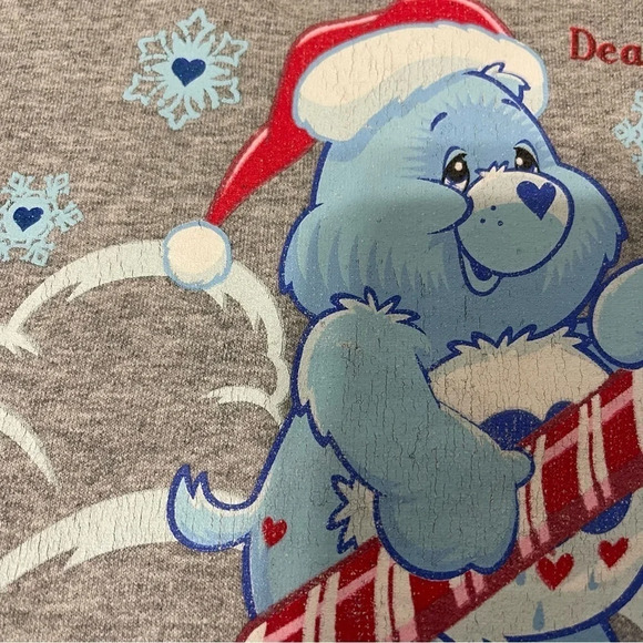 Care Bears Sweatshirt Dear Santa I’ve Been Grumpy Crewneck Size Medium - Picture 5 of 9